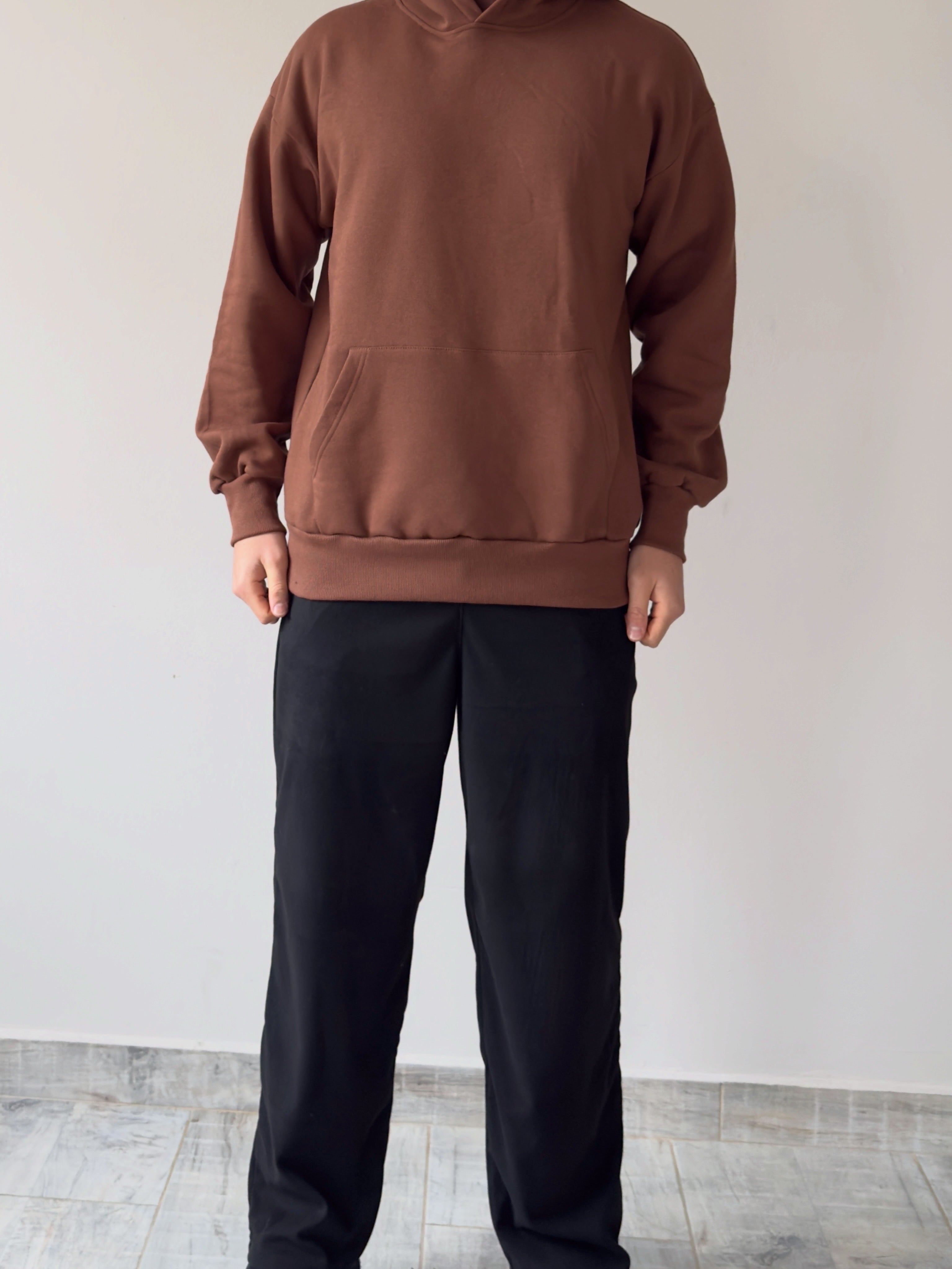 Combo Vosse Relaxed Latte (Jogger + Hoodie + Remera over)