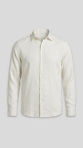 Camisa de lino Off white - Manga larga