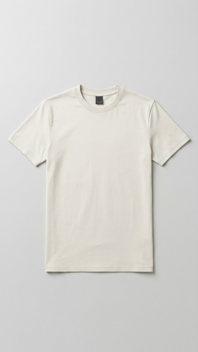 Remera Slim Fit Off White