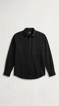 Camisa de lino Negra - Manga larga