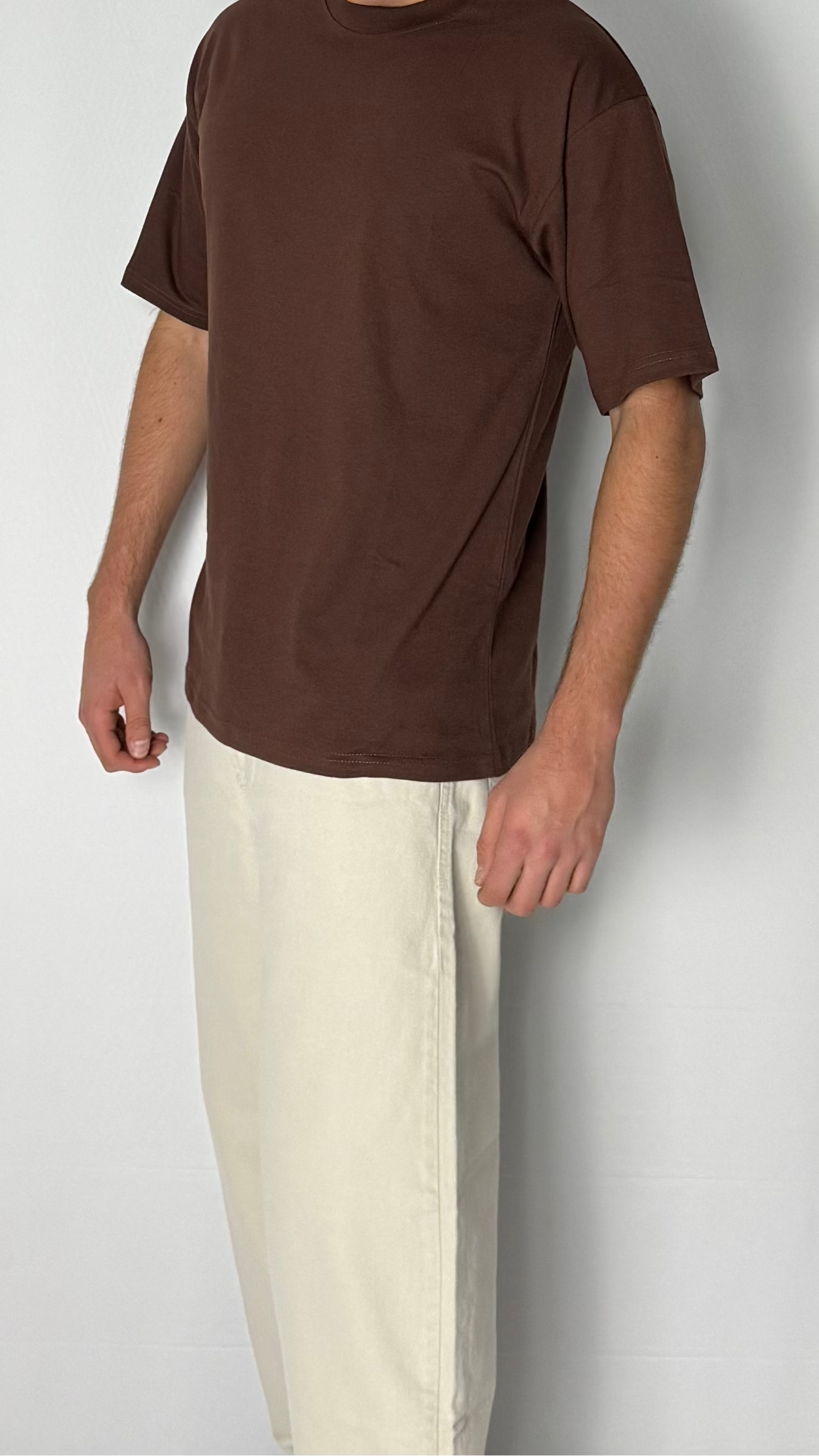Remera Oversize - Chocolate