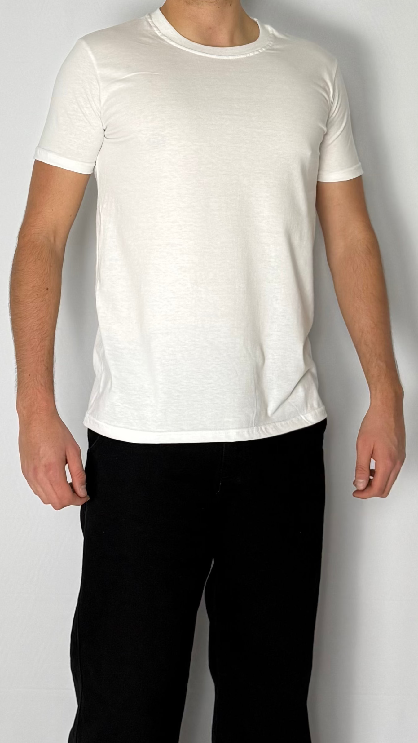 Remera Slim Fit Off White