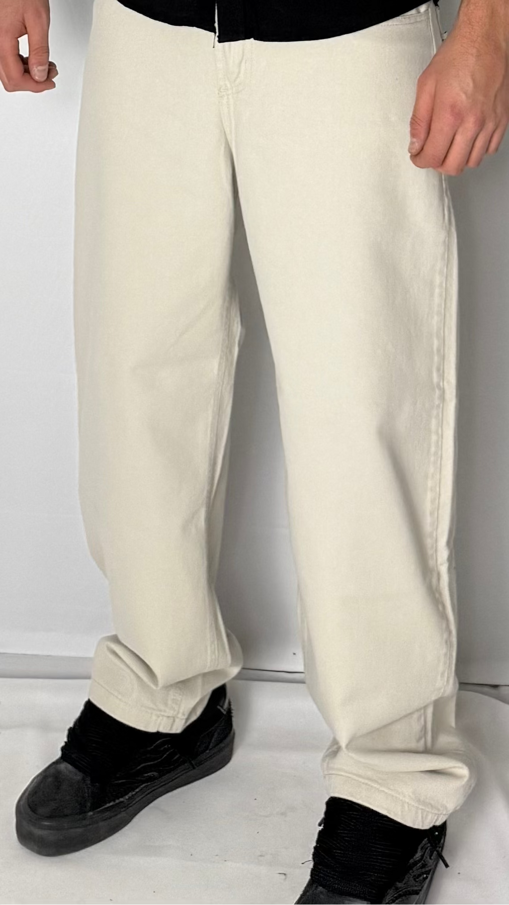 Jean baggy beige