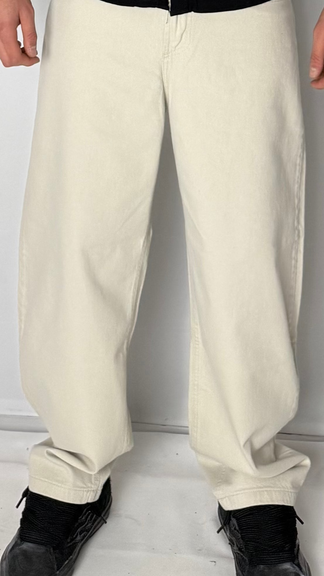 Jean baggy beige